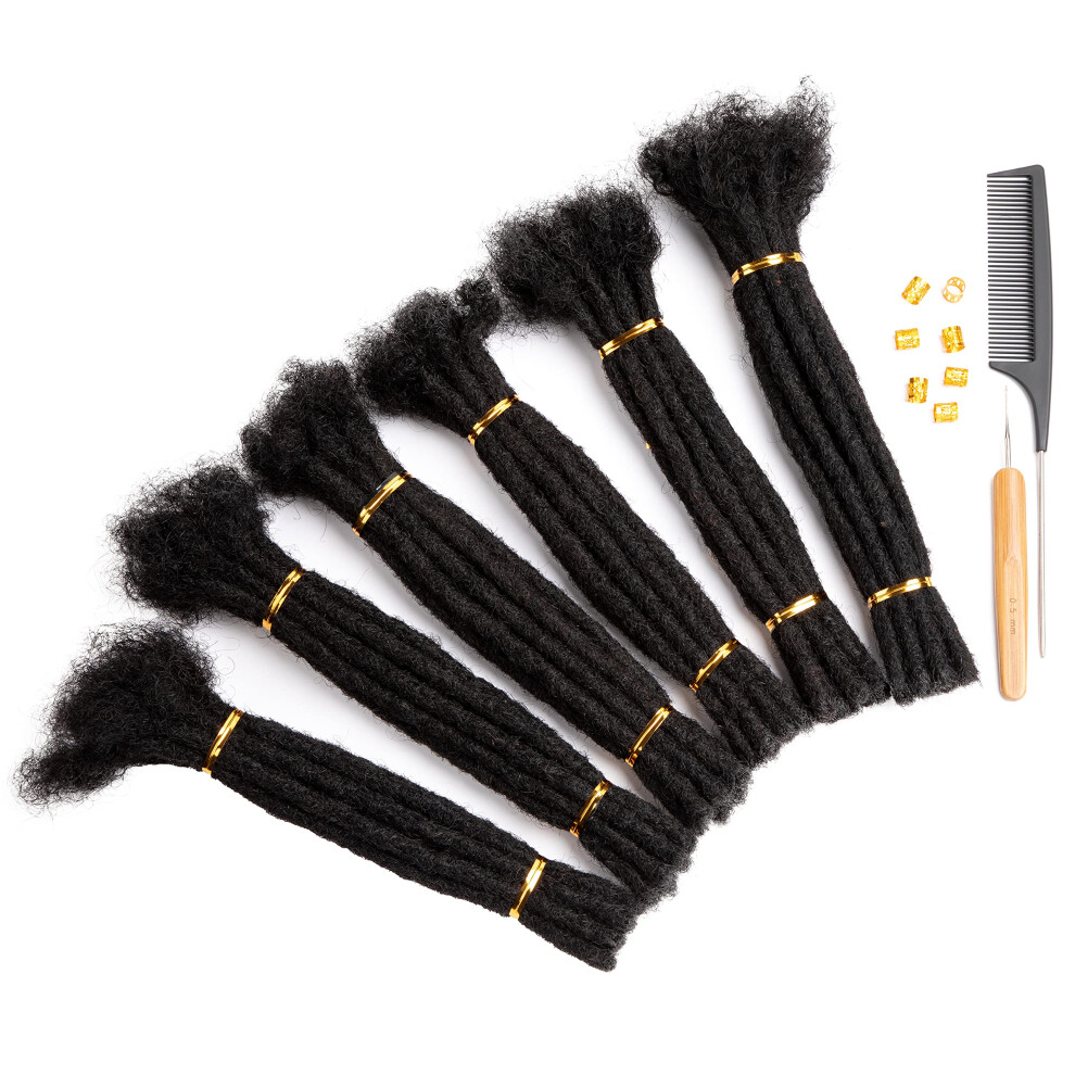 Unisex Human Hair Dreadlock Extensions 613# 10 Inch 60 Strands Handmade Bleach And Dye Ready 0.8Cm