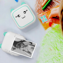 Portable Mini Thermal Printer, Wireless Bluetooth HD, Compatible with Android & iOS, Print Photos, Docs, Labels, Question Bank – Great Gift