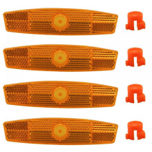 4Pcs Bike Reflectors Compatible with Road & Mountain Bikes, Wheel Spoke Safety Warning Reflectors for Night Riding, Tire Accessories