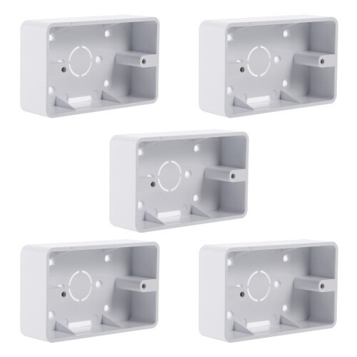 5pcs Low Voltage Surface Mount Switch Box for Home Safety