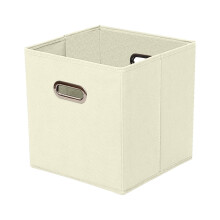 Uanit Foldable Storage Box Cube Organizer Fabric Drawer Set Of Beige Home Textile Storage