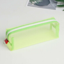 Back to School! Avtoify Nylon Transparent Mesh Pencil Case, Large-capacity Pen Bag for Student School Supplies, Green
