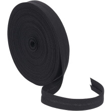 21.87 Yards Single Fold Bias Tape 1/2 inch Wide Black Bias Binding Tape Hemming Tape for DIY Garment Sewing Seaming Piping Quilting DIY