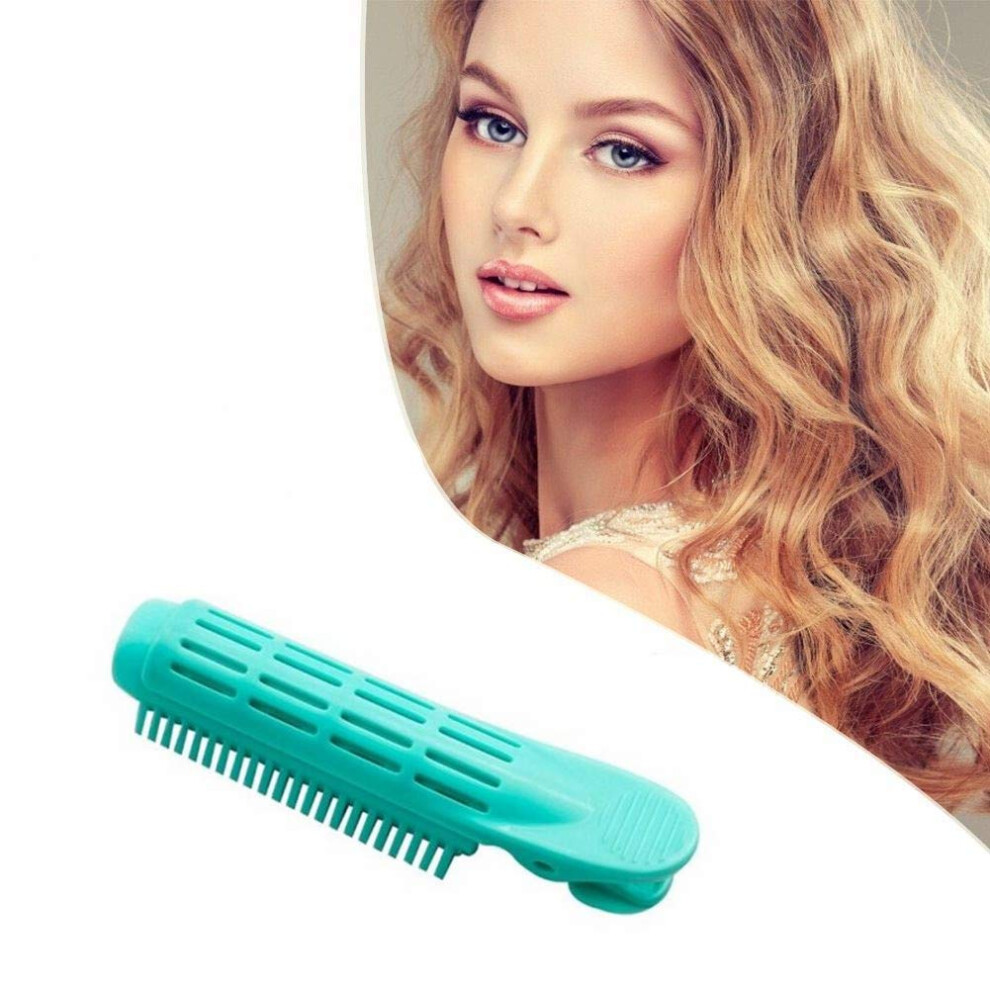 Blue Hair Root Clip Self Grip Volumizing Curler For Instant Lift And Fluffy Styling, 1Pc