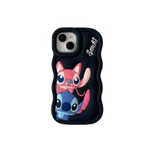 Carcasă din silicon New Stitch - Compatibilă cu iPhone Negru Negru compatibil cu iPhone13