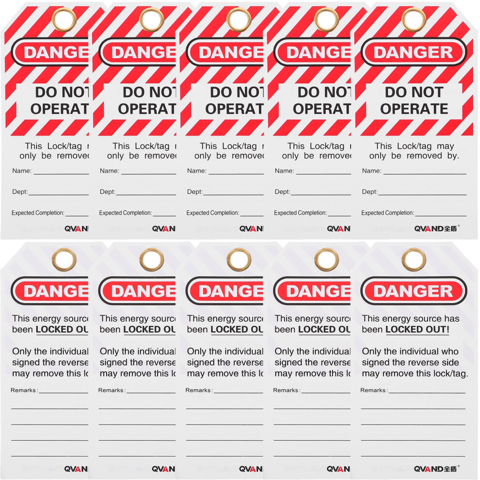 10 Pcs Lock List Labels Lockout Tagout Tags Handy Electrical Lockout Tag Lockout Tags Equipment Tags 9482828404924