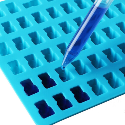 Eis-/Schokoladen-/Geleeform mit 50 Gummibärchen inklusive Pipette 2