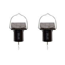 2x Windspinner mit rotierendem Motor, Solarenergie, elektrischer Batteriebetrieb, Gartendekoration, Windmaschine, Windmühlenmotor