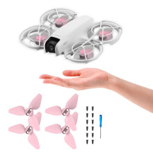 jixopn2Pairs Propellers voor DJI Neo Drone Kleurrijke Snelkoppeling Propellerbladen (Roze)