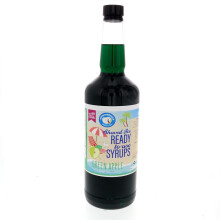 Shaved Ice & Snow Cone Syrup - Quart (32 fl. oz) - Green - Made with Non-GMO 100% Pure Cane Sugar, No Corn Syrup - BPA-Free Recyclable Plastic Bottle