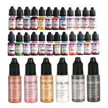 30 Farben Künstler-Tinte Alkoholharz Pigment-Set Konzentrierte Epoxidharzfarbe Farbstoff