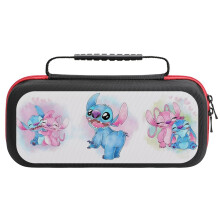 Custodia Stitch compatibile con Nintendo Switch, rigida, portatile, ideale per i viaggi e per riporre i giochi.