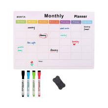 Cailmei Magnetisk Kylskåpsklistermärke Kan Suddas För Att Skriva Anteckningar Mjuk Whiteboard Magnetisk Självdisciplinerad Schema Vit