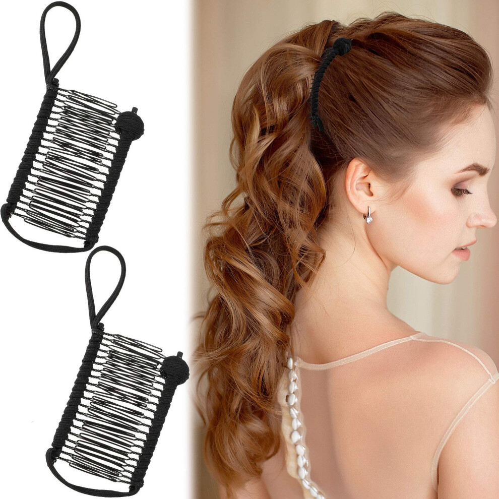 Unisex 2 Pieces Double Banana Hair Clip Comb For Curly And Thick Hair With Secure Nonslip Hold