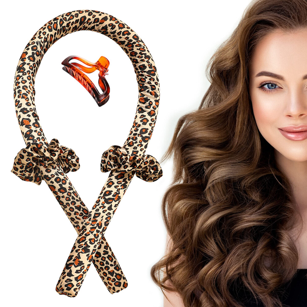 Silk Heatless Hair Curling Ribbon for Overnight Curls, FrizzReducing Headband for Long Hair