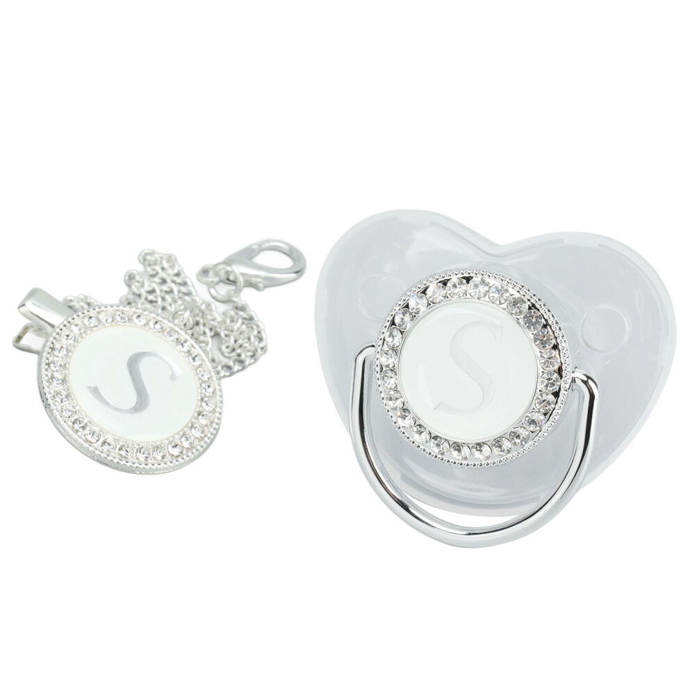 Silicone Baby Pacifier A–Z Letters Safe BPA Free for 6-18 Months