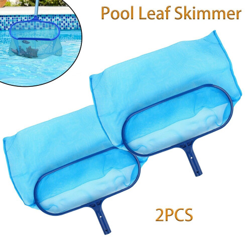 2pcs Pool Leaf Skimmer Surface Net Plastic Handle Swimming Pool Spa w/Magnet