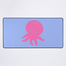 Eine neue, niedliche rosa Oktopus-Schreibtischunterlage