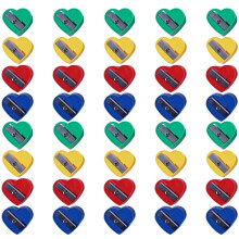 40Pcs Heart Shape Sharpeners Small Pencil Sharpener Mini Pencil Sharpener Manual Sharpeners