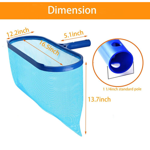 2pcs Pool Leaf Skimmer Surface Net Plastic Handle Swimming Pool Spa w/Magnet 2