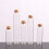 Small Bottles with Cork Stoppers Tiny Vials Small Clear Glass Jars Lids Storage 6