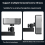 Foldable Projector Wall Mount Universal Adjustable Ceiling Wall Projector Mount Stand Projectors Bracket Support 7