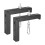 6 Inch Projector Screen Holder L Clamp for Wall or Ceiling Mounting Brackets 1