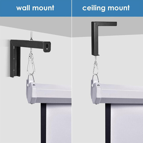 6 Inch Projector Screen Holder L Clamp for Wall or Ceiling Mounting Brackets 1