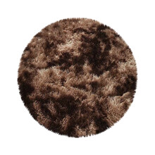 Herrnalise 39" Soft Round Rug for Bedroom, Modern Fluffy Circle Carpet Compatible with Kids Girls Baby Room, Shaggy Plush Nursery Rug