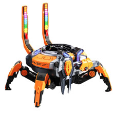 PAVEOS Robot Crab Mecha Bluetooth-højttaler, musikadapter med lav latenstid til bil- og hjemmebrug, orange, kompatibel med xxx