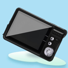 Oggfader 18MP kindercamera, 720p video, 8x zoom, 2,7 inch scherm, ingebouwde batterij, zwart - compatibel met accessoires