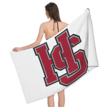 Strandtuch mit Hampden Sydney College Logo, extragroß, 81 x 132 cm, saugfähig, schnelltrocknend, ideal für Reisen, Schwimmen, Yoga und