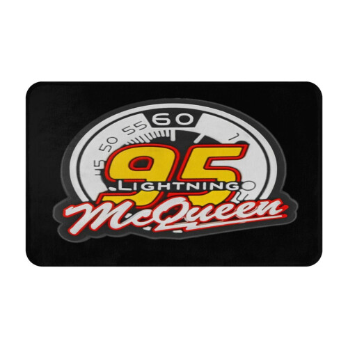 Πατάκι πόρτας Cars Lightning McQueen, αντιολισθητικό πλενόμενο χαλί για εξωτερικούς