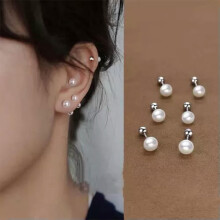 RSAMD1Pair Orecchino di perle da donna Orecchio Osso Unghia Cartilagine Orecchino a spirale EarrJO-6mm