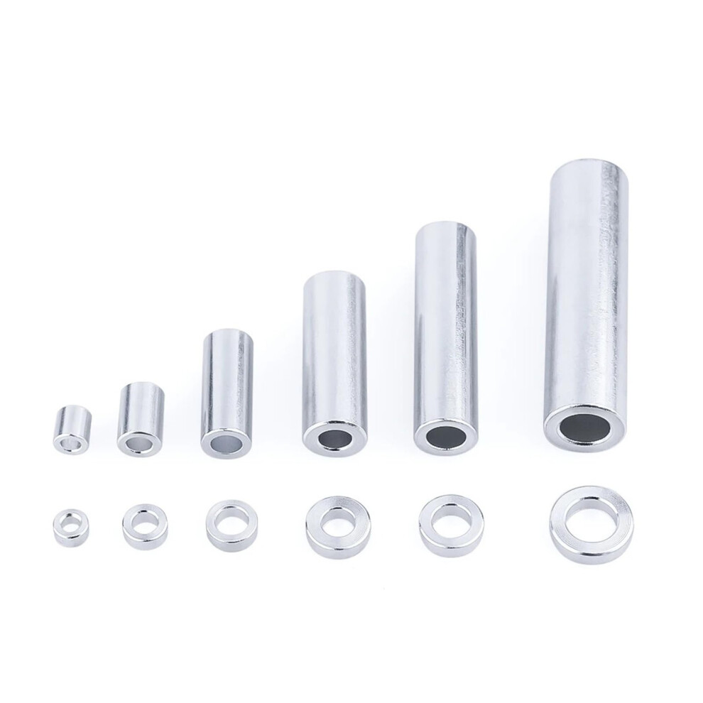 10Pcs Aluminum Round Spacers Flat Washers For 3D Printer Cnc Robotics (M5 X 8Mm Od X 5Mm) 9164114902702