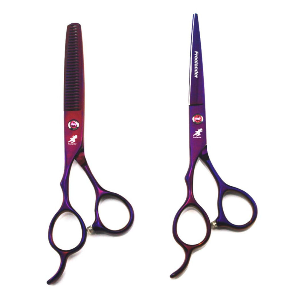 LeftHanded 6.0' Hair Cutting Scissors Set with Razor Sharp Edge and Ergonomic Grip for Salon