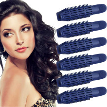 Hair Volumizing Clips Self Grip Root Lift Hair Rollers Instant Volume Styling Tool Blue 6pcs