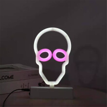 Buon Halloween! WJSXC Decorazioni di Halloween in offerta, luci al neon a LED, insegne, luci notturne, lampade da scrivania, decorazioni murali di