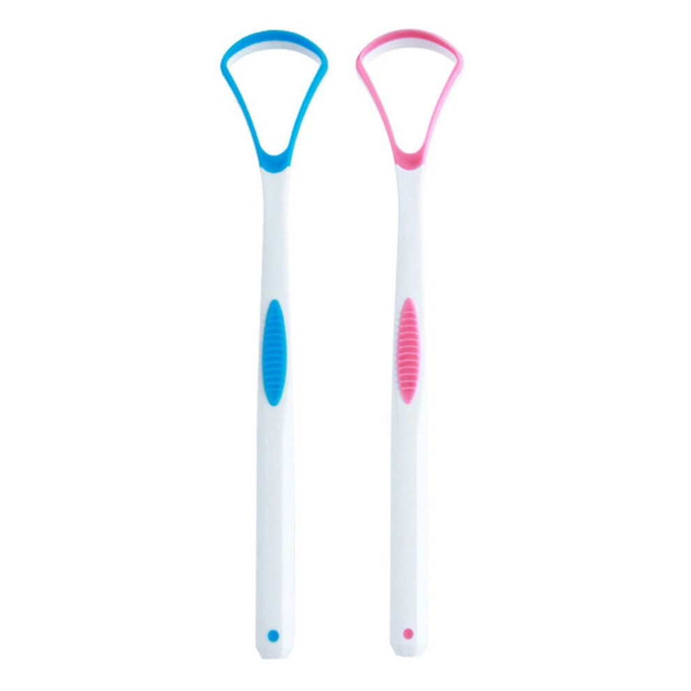 2 Pcs Tongue Cleaner Tongue Scraper for Adults Oral Care Scrapers Deep Cleansing Tongue Scraping Brush Oral Tools