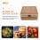 Bamboo Bread Storage Bin Chinese Style Bamboo Woven Pastries Gift Packing Case 4