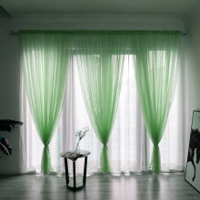 Sheer Light Filtering Curtains, Solid Color Voile Panel (39x79 in, Light Pink) for Bedroom, Living Room, Hotel - 1 Panel