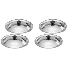 4 Pcs Wok Lid for Frying Pan Replacement Pot Cover Universal