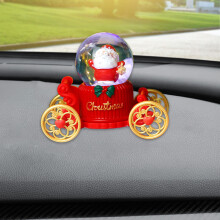 WJSXC Christmas Santa Claus Snow Globe - Light-Up Home & Car Ornament, Holiday Decor Gift - Compatible with festive displays