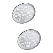 2 PCS Perforated Pizza Pan Baking Pans Replaceable Baking Tray Pizza Dish for Oven Nonstick Pizza Pan Pizza Supply