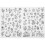 1 Sheet Water Soluble Embroidery Stabilizer Alphabet Shaped Sewing Stabilizer Embroidery Tools 1