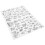 1 Sheet Water Soluble Embroidery Stabilizer Alphabet Shaped Sewing Stabilizer Embroidery Tools 6