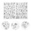 1 Sheet Water Soluble Embroidery Stabilizer Alphabet Shaped Sewing Stabilizer Embroidery Tools 2
