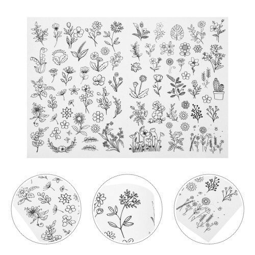 1 Sheet Water Soluble Embroidery Stabilizer Alphabet Shaped Sewing Stabilizer Embroidery Tools 1