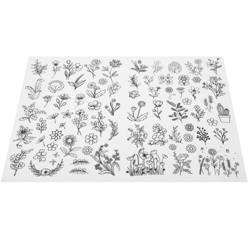 1 Sheet Water Soluble Embroidery Stabilizer Alphabet Shaped Sewing Stabilizer Embroidery Tools 2