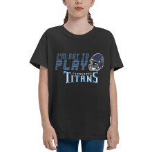 Titans Kids Short Sleeve Shirt for Boys and Girls Sports Football Team Logo for Baseball Fans Gifts